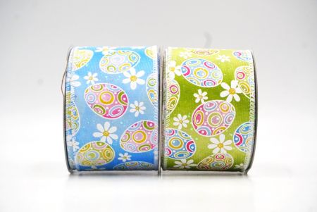 Bunte Ostereier & Gänseblümchen Drahtband_KF9363.KF9364 (1)